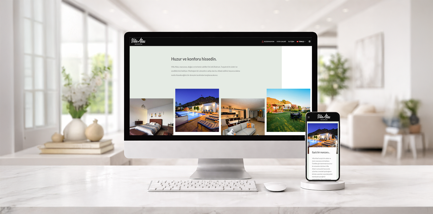 Villa Atlas web tasarım projesi